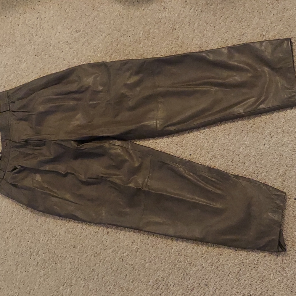 Vintage harve benard leather trousers
